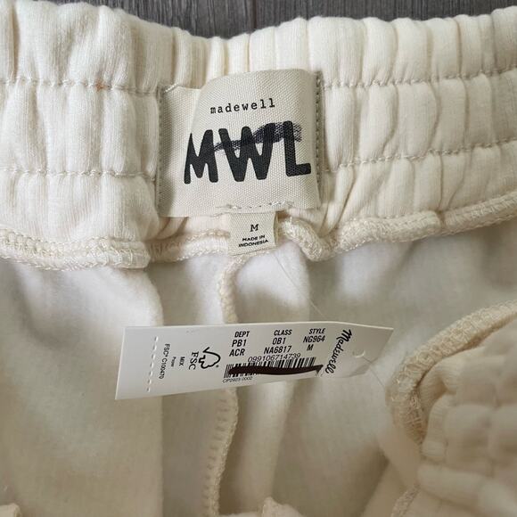 Madewell Pull On Brushed Cargo Crop Comfy Sweatpants US Women's M New - Picture 5 of 7